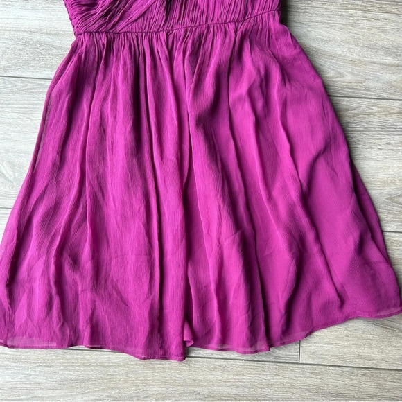 J.  Crew Kylie Pure Silk Bridesmaid Dress in Berry Red - Picture 5 of 15